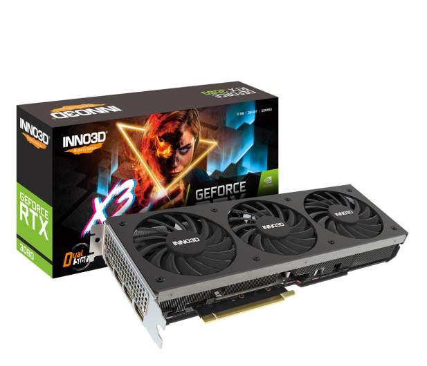 INNO3D GeForce RTX 3080 X3 OC LHR 12GB GDDR6X - 722476 - zdjęcie